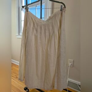 Vintage & Chic Cream A-Line Skirt